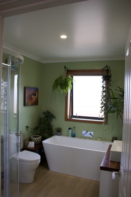 New Build bathroom with some nice colours and decor